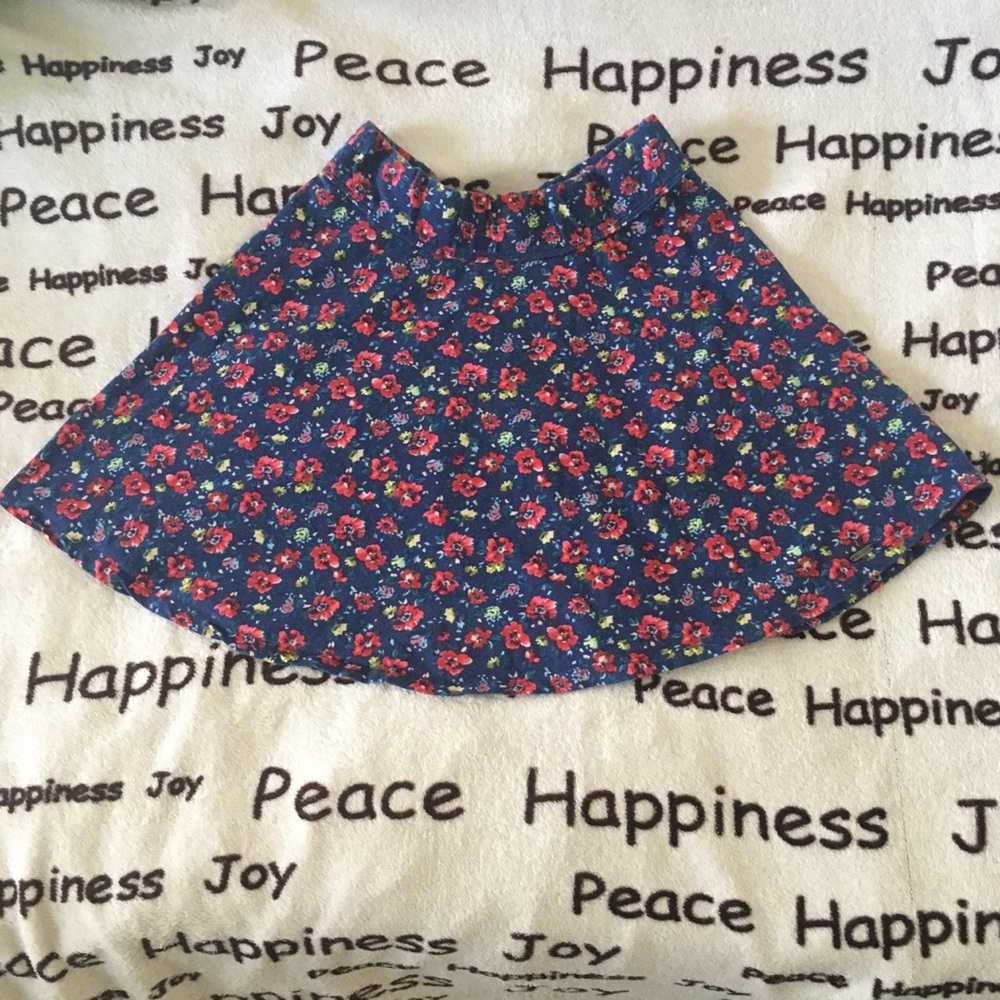 Hollister Flower Print Skirt.